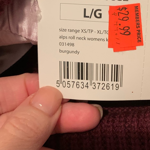 Burgundy cowl neck sweater , brand new with tags - Picture 6 of 6